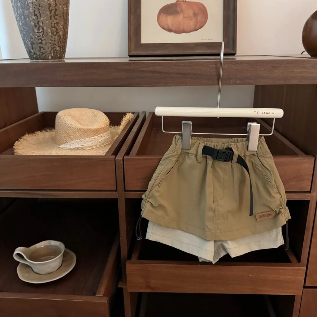 Mùa Hè 2026 Phong Cách Mới Trẻ Em Quần Áo Hoạt Hình Áo Vest Culottes Phù Hợp Với