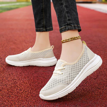 Giày Mùa Xuân Size Lớn Set-On Giày Slip-On Giày Nữ Giày Mẹ Giày Đế Bằng Thấp Giày Đi Bộ