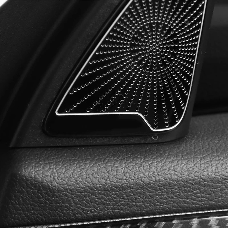 Dành Cho Xe Hyundai Palisade 2020-2025 Xe Điều Chỉnh Bằng Thép Không Gỉ A-Pillar Tweeter Loa Bao Viền Các Bộ Phận Nội Thất