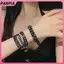 PNPIA - Vòng Tay Xích Da Kim Loại Phong Cách Punk Goth, Thoảng Mát Cho Biker và Dạo Phố