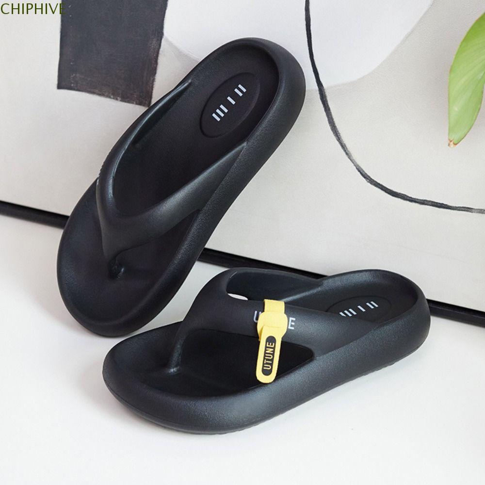 Dép xỏ ngón nền tảng CHIPHIVE, Dép trượt chữ EVA, Dép mềm đế dày thời trang mùa xuân dành cho nữ ngoài trời trong nhà
