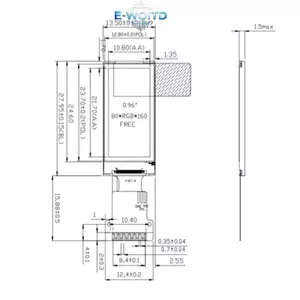 E-WOITD 0.96 Inch Màn Hình Hiển Thị IPS Mô Đun Màn Hình LCD Màn Hình TFT 80 * 160 ST7735 Drive 3.3V 13PIN SPI HD Đầy Màu Sắc Cho LCD Module E-WOITD