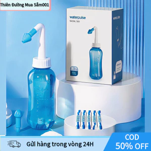 【COD】Bình rửa mũi Water Pulse 300ml, ngăn ngừa viêm xoang và bệnh hô hấp, lý tưởng cho người thường xuyên tiếp xúc bụi.