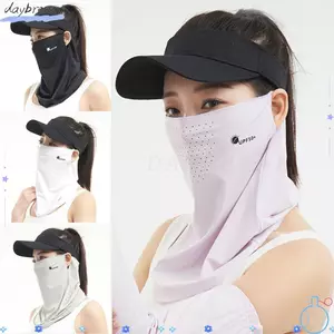 DAYBRAKE Ice Silk Face, Tấm che nắng chống tia cực tím Tấm che nắng che mặt, Tấm che mặt treo tai mùa hè thoáng khí bền bỉ