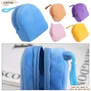 CPINCP 1 Cái Túi Đựng Tiền Xu, Móc Khóa Màu Nguyên Chất Schoolbag Ví Đựng Tiền Xu, Kawaii Sang Trọng Túi Thẻ ID Kẹo Ví Dễ Thương Cho Nữ