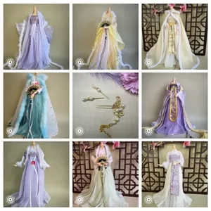 Chiều Cao 30cm 6 Điểm Bé Gái Ye Luoli Béo Bé bjd Cổ Hanfu Quần Áo Bé Phù Hợp Với Trang Phục Đồ Chơi Xinyi 0424