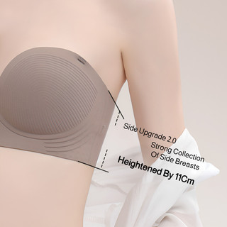 Áo ngực không dây Brelira, cài trước, nâng ngực, chống trượt, có đệm, điều chỉnh được, không đường may, dành cho nữ.