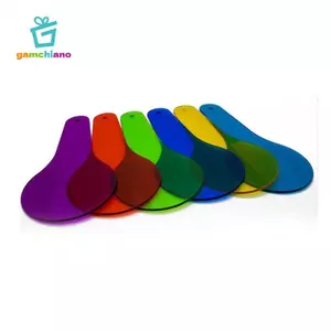 Gamchiano 3 Miếng Màu Mái Chèo Phim Mờ Bảng Màu Dụng Cụ Giảng Dạy Mầm Non Khoa Học Khám Phá Thiết Bị PS Chất Liệu Thích Hợp Cho Khoa Học Trường Học