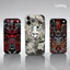 TP-2 Oni Hannya Samurai Demon Ốp Lưng Điện Thoại IPhone 17 16 15 14 13 12 11 Pro Max Plus Mini Đen Mờ Vỏ Mềm Funda