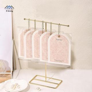 ELBBKG Nail Art Display Kệ trưng bày móng tay giả Giá đỡ ảnh Mặc thẻ trưng bày móng tay Túi chống bụi Bảo quản trưng bày móng tay Công cụ lưu trữ mới