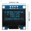 Mô-đun màn hình LCD OLED 0,96 Inch - Giao diện IIC SSD1306 SSD1315 Bảng điều khiển
