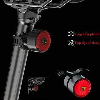 Đèn hậu xe đạp USB sạc lại được, LED an toàn cho ban đêm, kháng nước IPX4