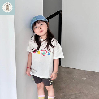 (Từ 1-12 tuổi) Áo thun ngắn tay cho trẻ em, cổ tròn, in hình bướm hoạt hình, phù hợp cho bé gái.