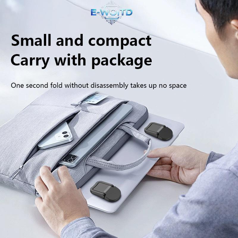 E-WOITD 1 Chân Mini Di Động Cho Pro Huawei Xiaomi Notebook Nhôm Đế Hỗ Trợ Dụng Cụ Laptop Đứng Tản Nhiệt Cho Bàn Phím Giá Đỡ E-WOITD