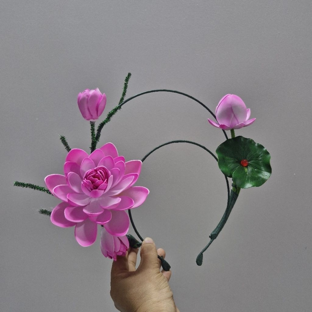 Cài tóc hoa sen, cài tóc biểu diễn văn nghệ, Đạo cụ phụ kiện Nguyễn Nhật