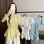 Áo sơ mi ngắn tay viền nấm ngọt ngào kiểu Pháp, phù hợp mặc cùng áo khoác ngoài cho mùa hè