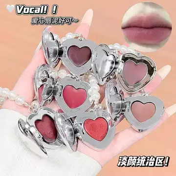 Bắn One Shot Two] Love Crystal Transparent Lip Mud Lip Jelly Soft Matte Color Natural Dưỡng ẩm không khô Lip Glaze Lip