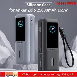 Vỏ bảo vệ bộ sạc METALWRK, Hộp đựng silicon chống rơi, Chống sốc di động có dây buộc Bộ sạc điện thoại linh hoạt cho du lịch Anker Zolo 165W