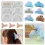 PNPIA- Kẹp Móng Vuốt Tóc Nhựa Silicon Khuôn Kim Loại Hình Học Barrettes Epoxy Khuôn Cho DIY Nhựa Nữ Kẹp Tóc Thủ Công Làm Đồ Trang Sức