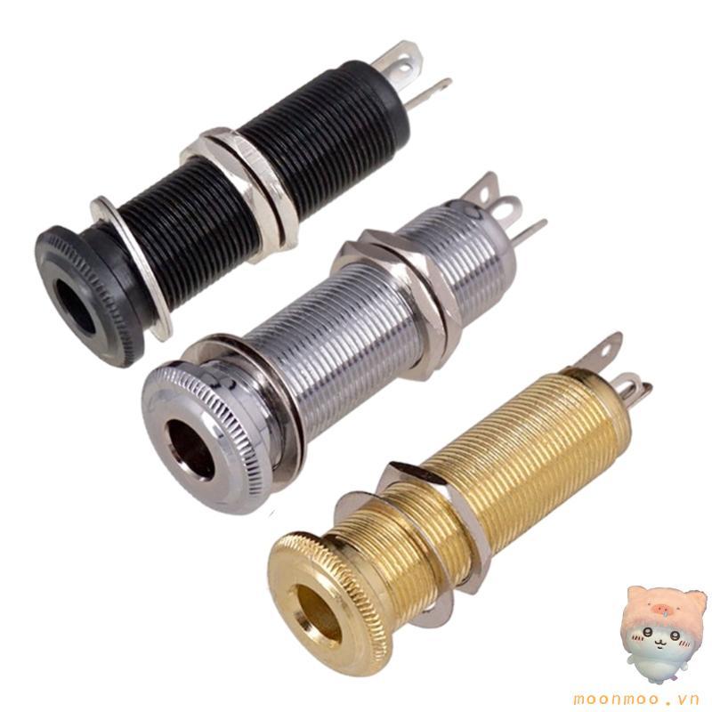 Mặt Trăng Đàn Guitar Ổ Cắm Kết Nối 1 4 Inch Cho Đàn Guitar Điện Bass Xi Lanh Guitar Ren Đầu Ra Jack Cắm Ổ Cắm Thay Thế