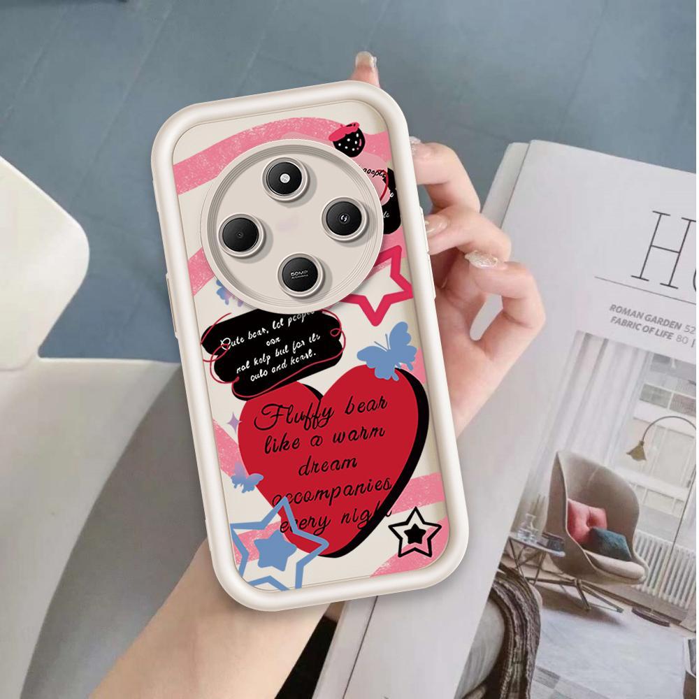Ốp Lưng Cho Redmi 14C POCO C75 A4 Hoạt Hình Silicon Mềm Vỏ Điện Thoại TPU Tình Yêu Xu Hướng Giày Thiên Thần Mắt Chống Sốc Ốp Lưng