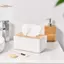 TRTR Hộp Đựng Khăn Giấy Nhựa Nắp Gỗ Hộp Đựng Khăn Ăn Vuông Hộp Đựng Khăn Giấy Ướt Hộp Đựng Đồ Nhà Hiện Đại Xe Tổ Chức VN
