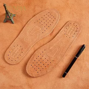 PNPIA- 1 Cặp Đế Da Bò Cho Giày Menfortable Khử Mùi Da Thông Thường Đế Lót Chân Chất Lượng Da Thật Đế Đế Giày