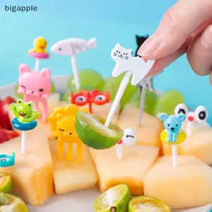 Bigapple Mini Hoạt Hình Động Vật Nĩa Trái Cây Cho Trẻ Em Bánh Sna Món Tráng Miệng Đảng Pis RDG