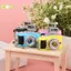 Máy Ảnh Kỹ Thuật Số Mini Model 1: 12 Nhà Búp Bê Camera LED Flash Móc Khóa Trang Trí Đồ Chơi Đẹp