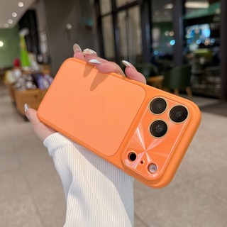 Phim Bảo Vệ Ống Kính Aurora Màu Trơn Silicon Ốp Lưng Điện Thoại iPhone 17Promax 17Pro 12 13 14 15 16 Pro Max Chống Sốc Nữ Điện Thoại Di Động