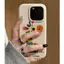 Cầu vồng hươu cao cổ cho iPhone 17promax trường hợp iPhone 14/13/12 giả da kết cấu