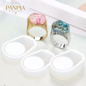 PNPIA- Hình Học Vòng Khuôn Silicon DIY Làm Đồ Trang Sức Thủ Công Nhựa Dính Khuôn Tiếp Liệu