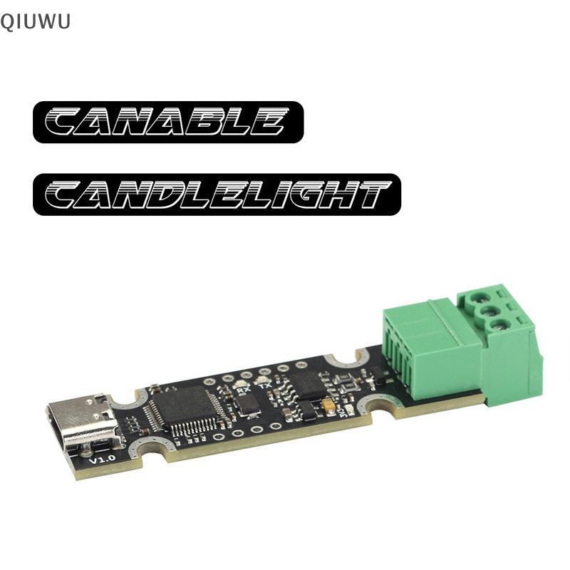 Bộ chuyển đổi USB sang CAN chuyên nghiệp QIUWU 1 chiếc Hỗ trợ Firmware Klipper có thể gập lại cho hệ thống giám sát dữ liệu thời gian thực.