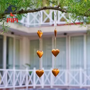 Trang trí mặt dây chuyền hình trái tim bằng kim loại cho Ngày của mẹ và Ngày lễ Valentine 2 CÁI