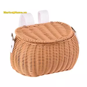 Trẻ Em Xe Đạp Giỏ Xe Đạp Xe Tay Ga Xe Ba Bánh Giỏ Đeo Vai Xe Đạp Phía Trước Tay Lái Giỏ Mây Cho Trẻ Em