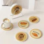 Linh hồn| Đế lót ly văn phòng dễ thương Coaster họa tiết dễ thương Đế lót ly Diatomite dễ thương cho cốc để bàn – Thảm uống chịu nhiệt thấm nước nhanh khô – Thiết kế chống bỏng cho văn phòng
