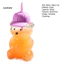 Cốc thủy tinh hình gấu có nắp ống hút 600ml – Cốc Sippy tái sử dụng cho cà phê đá, nước ép, trà sữa; an toàn máy rửa chén, nắp gấu dễ thương