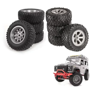 4 Bánh xe RC cao su 75mm 5mm Hex MN99S cho MN98 MN82, WPL C24-1 B36 D12 C64 D74-1 Nâng cấp xe địa hình, Lốp RC hiệu suất cao
