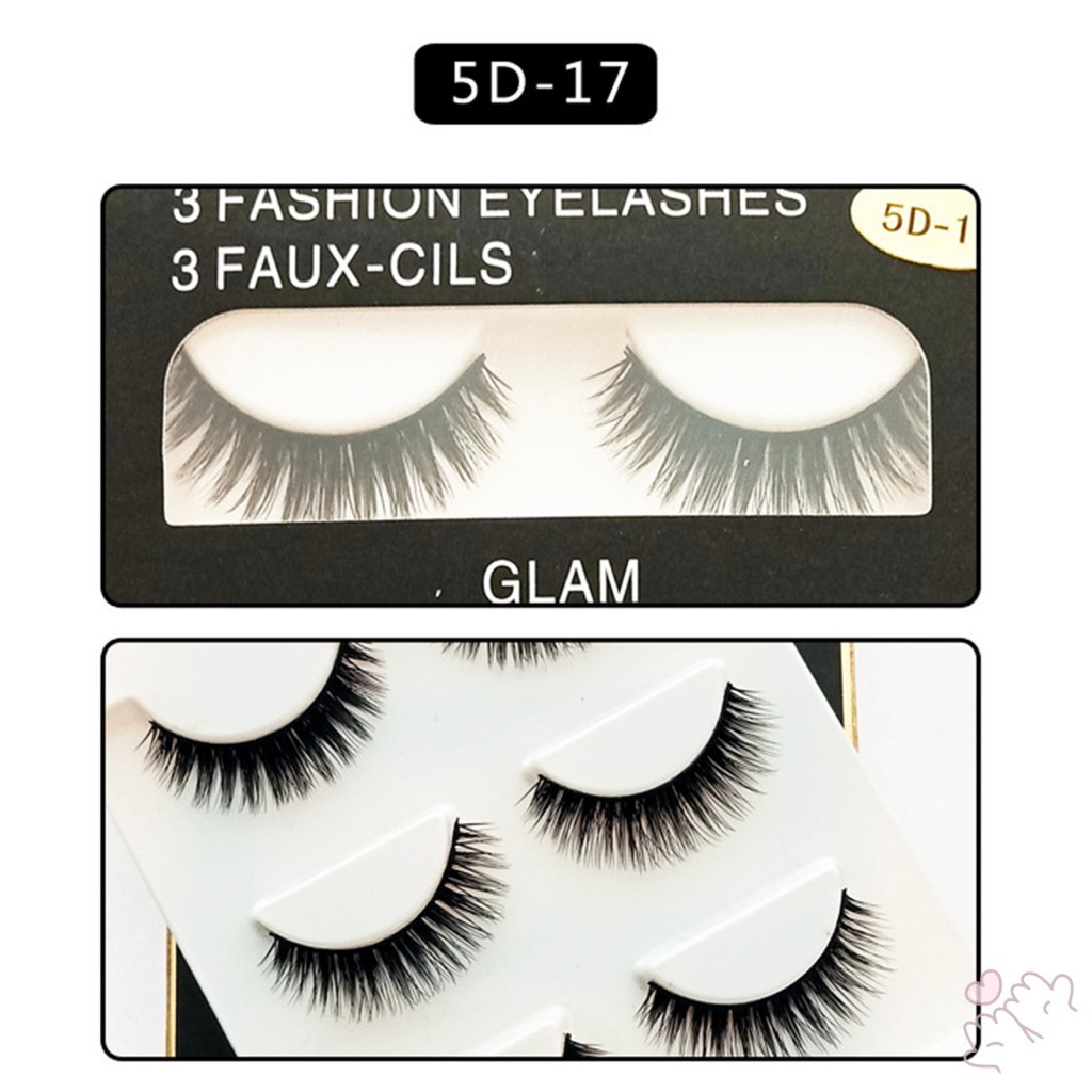 Lông mi giả Wispy 3D 8-15mm - Lông mi mềm mượt dành cho nữ Trang điểm bé gái