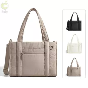 Túi Tote phồng ROLY dành cho nữ, Túi xách Nylon nhiều túi phồng, Túi đeo chéo thông thường chống nước dung tích lớn thời trang cho trường học