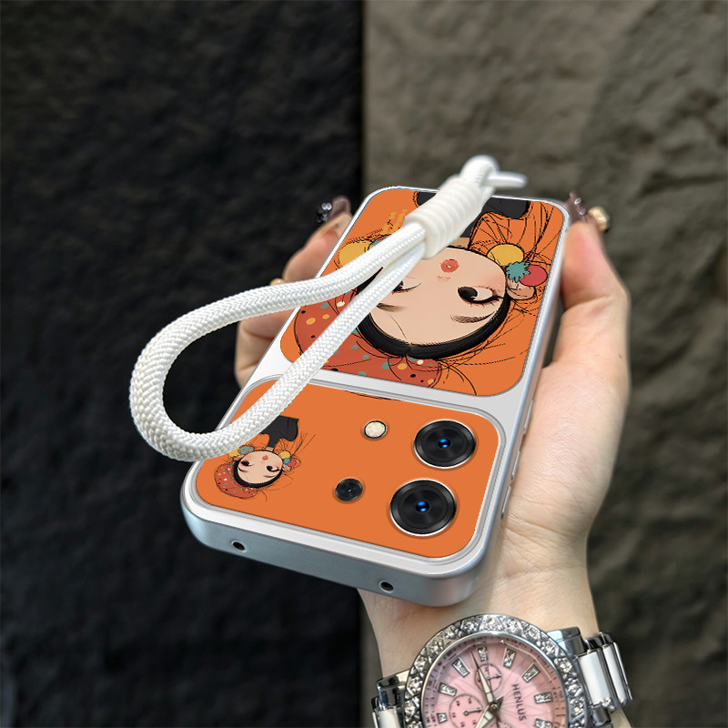 Ốp Lưng PBZZ Cho REDMI NOTE 13 4G REDMI NOTE 13 PRO 5G Vỏ Điện Thoại Lo Âu Vỏ Mềm Chống Sốc Thiết Kế Mới Thẩm Mỹ Hoạt Hình Dễ Thương Có Dây Buộc Cho Bé Gái TBDTMD1