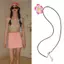 Flgo Hoa Vòng Cổ 3D Hoa Mặt Dây Chuyền Charm Neckchain Có Thể Điều Chỉnh Dây PU Ngọt Ngào Bé Gái Thời Trang Mùa Hè Trang Sức Piec