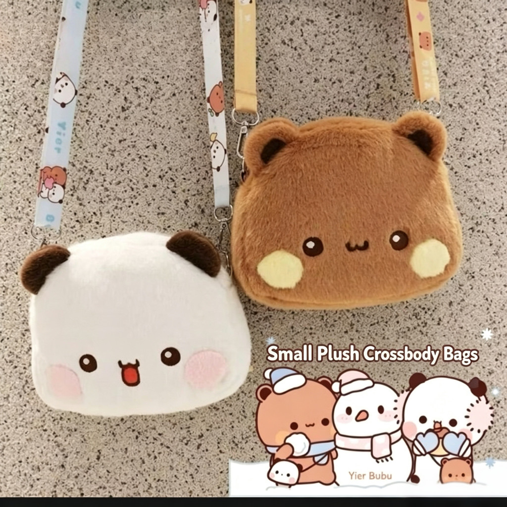 Dung Tích Lớn Gấu Trúc BUBU Yier Sang Trọng Túi Đeo Vai Hoạt Hình Bubu Dudu Túi Xách Cặp Đôi Bé Gái Túi Xách