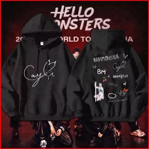 YB1 BABYMONSTER 2026 tour du lịch thế giới Áo Hoodie KPOP Áo Unisex Dài tay Top BY1