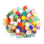 < Pluscloth > 100g Gạch vuông 1x1cm Bộ đồ thủ công nghệ thuật thủ công tự làm dành cho trẻ em Người lớn Miếng thủy tinh nhỏ để trang trí Dự án Hoàn hảo cho người mua thương mại điện tử xuyên biên giới
