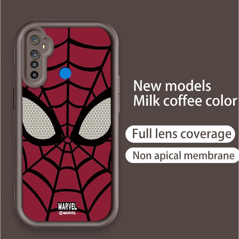Ốp Lưng Cho Realme 5 5i 5S 6i Phim Hoạt Hình Silicon Mềm Ốp lưng TPU Người Nhện web Thiên Thần Mắt Chống Sốc Ốp Lưng