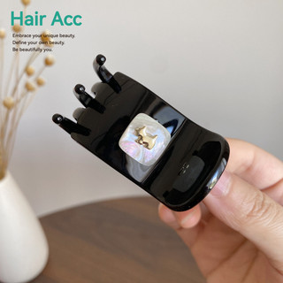 Nhãn Vàng Chó Con Cao Đuôi Ngựa Kẹp Cố Định Tiện Dụng Cụ Nữ Phong Cách Mới Cao Cấp Cá Mập Kẹp Tất Cả Trận Đấu Kẹp Tóc Phụ Kiện Tóc