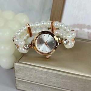 Shangxian Thời Trang Ngọc Trai Vòng Tay Đồng Hồ Dây Đàn Hồi Vòng Tay Đồng Hồ Cá Nhân Phát Sóng Trực Tiếp 26.15