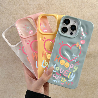 Ốp lưng thư cho iPhone 17 16 15 14 13 12 11 7 8  Trái tim vẽ tay XS XR XSMAX  silicon TPU mềm điện thoại trầyrơi