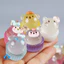 Đồ trang trí phát sáng hoạt hình tự làm, mô hình tiểu cảnh thu nhỏ, đồ trang trí bánh cupcake Sanrio.